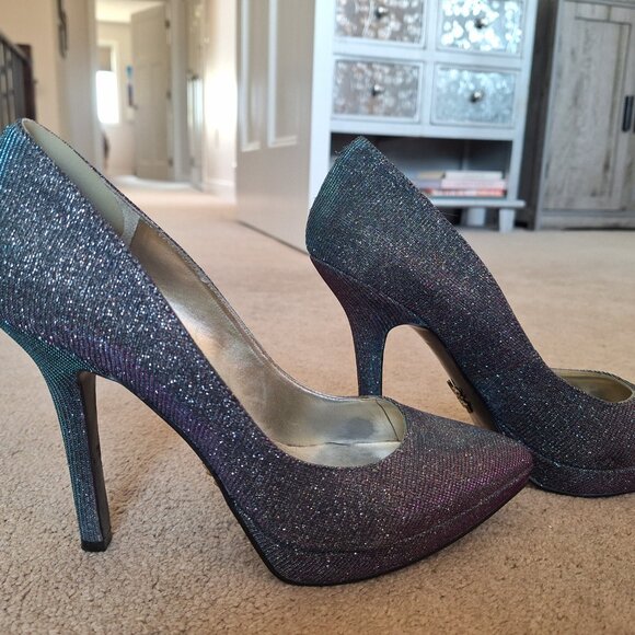 Nine West High Heels - Purple Glitter - Picture 2 of 5